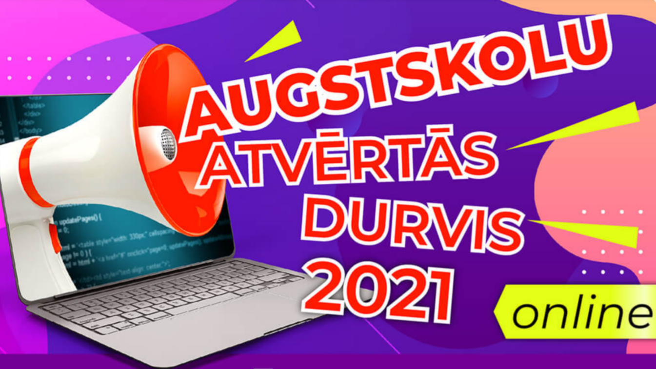 Tiešsaistē norisināsies “Augstskolu atvērtās durvis 2021”