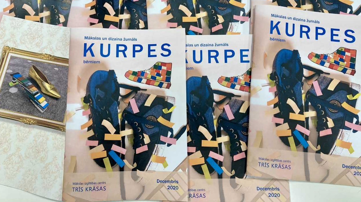 Bērniem iznācis mākslas un dizaina žurnāls "Kurpes" 