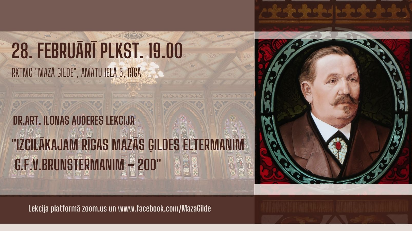 Izcilākajam Rīgas Mazās ģildes eltermanim G.F.V.Brunstermanim – 200