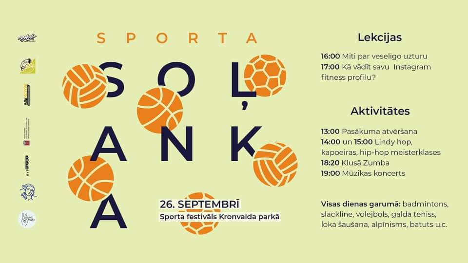 Kronvalda parkā - festivāls "Sporta Soļanka" 
