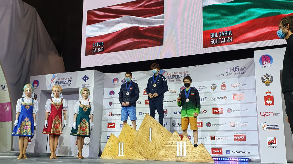 Latvijai sudrabs Eiropas čempionātā jauniešiem 2021 kāpšanas sportā