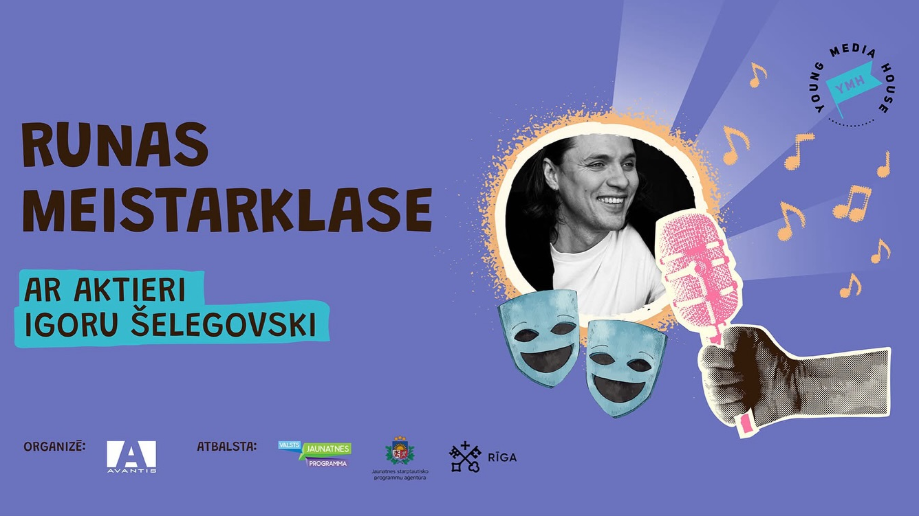 Jaunieši aicināti uz publiskās runas meistarklasi ar aktieri Igoru Šelegovski