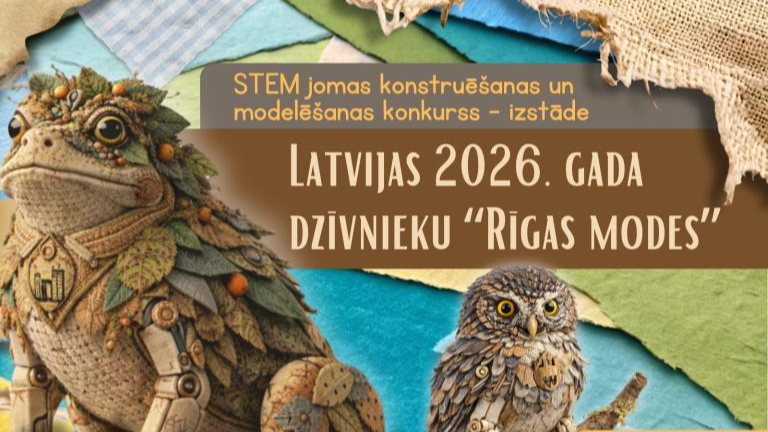 Aicinājums piedalīties konkursā “Latvijas 2026. gada dzīvnieku “Rīgas modes””