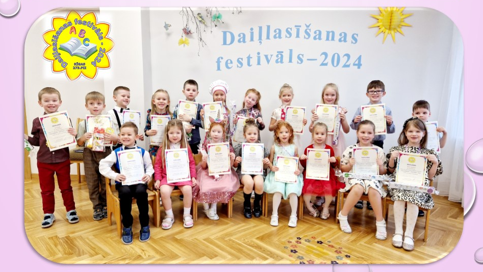 Daiļlasīšaņas konkursa dalībnieki tika apbalvoti ar diplomiem, medaļām un dāvanām