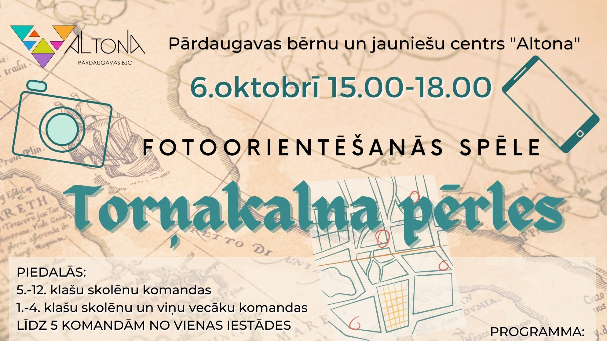 Foto orientēšanās sacensības "Torņakalna pērles" Pārdaugavas BJC "Altona"