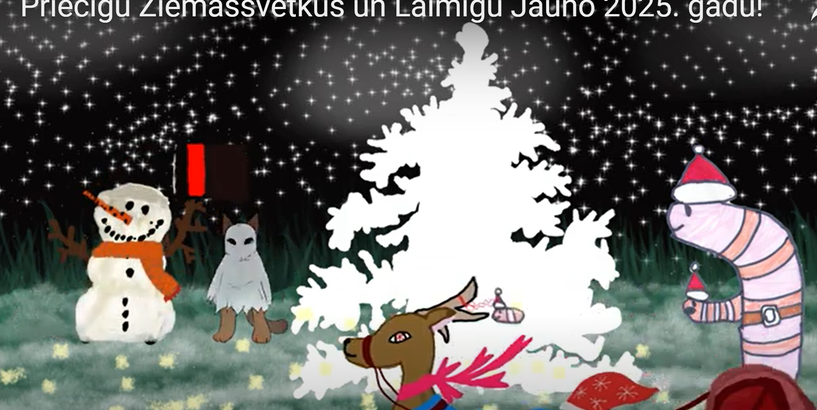 Ziemassvētku apsveikums no Rīgas Tehniskā jaunrades nama "Annas 2" 