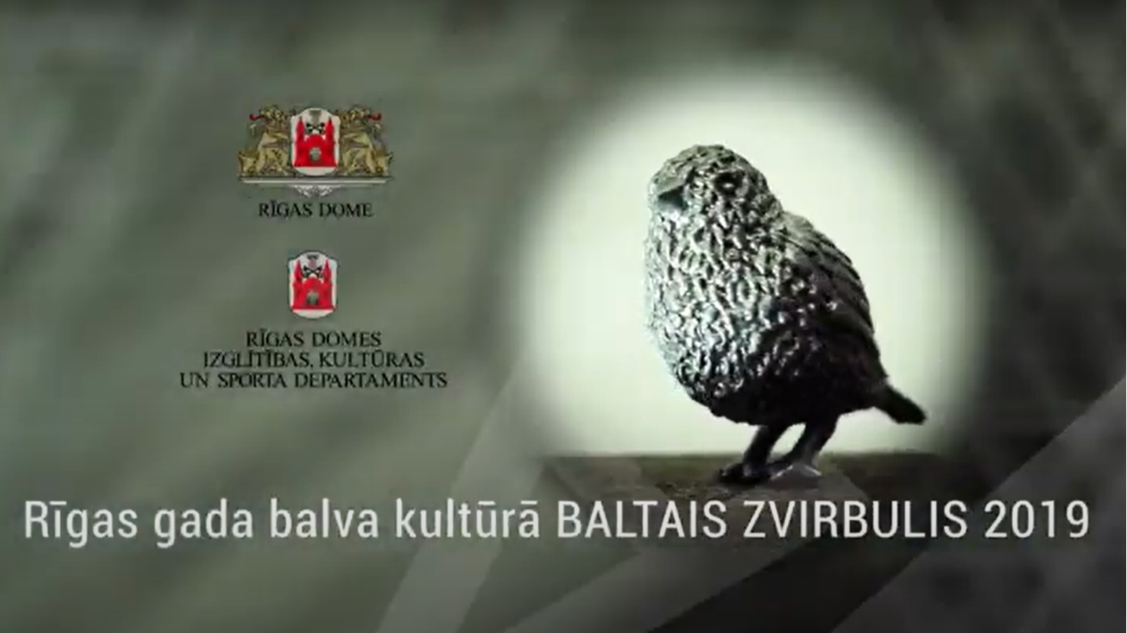 Rīgas gada balva kultūrā "Baltais zvirbulis 2019" - 20. maijā RīgaTV 24