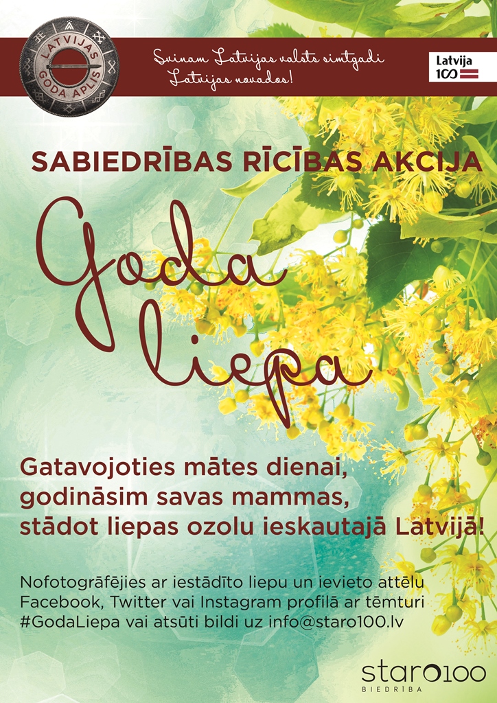 Festivāls “Latvijas Goda aplis” aicina stādīt liepas