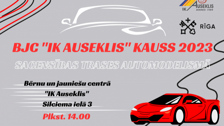 Sacensības trases automodelismā iesācējiem "Bērnu un jauniešu centra „IK Auseklis” kauss 2023"