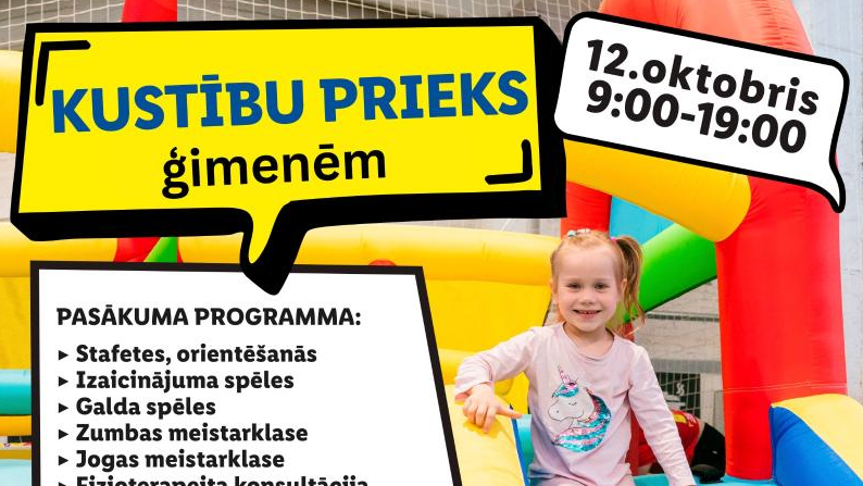 Kustību prieks ģimenēm