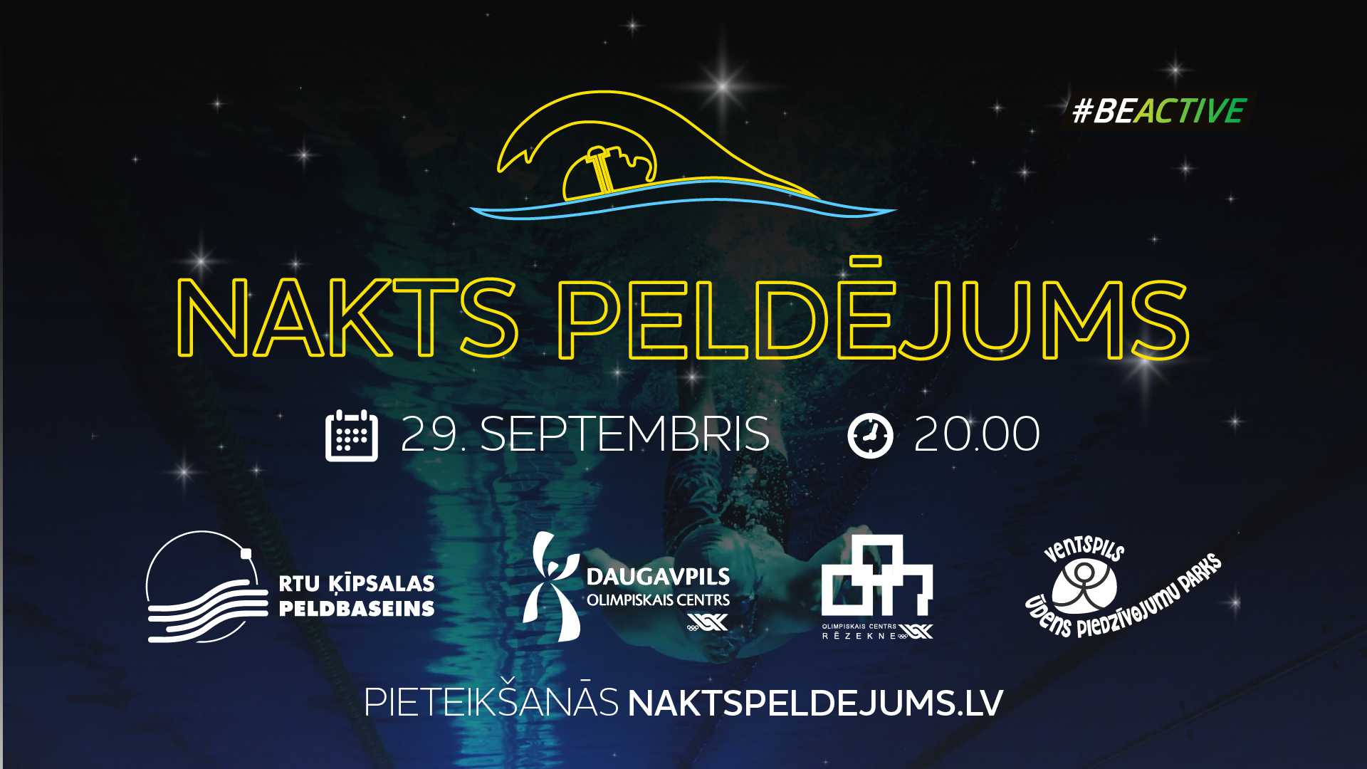 Aicina pieteikties Nakts peldējumam