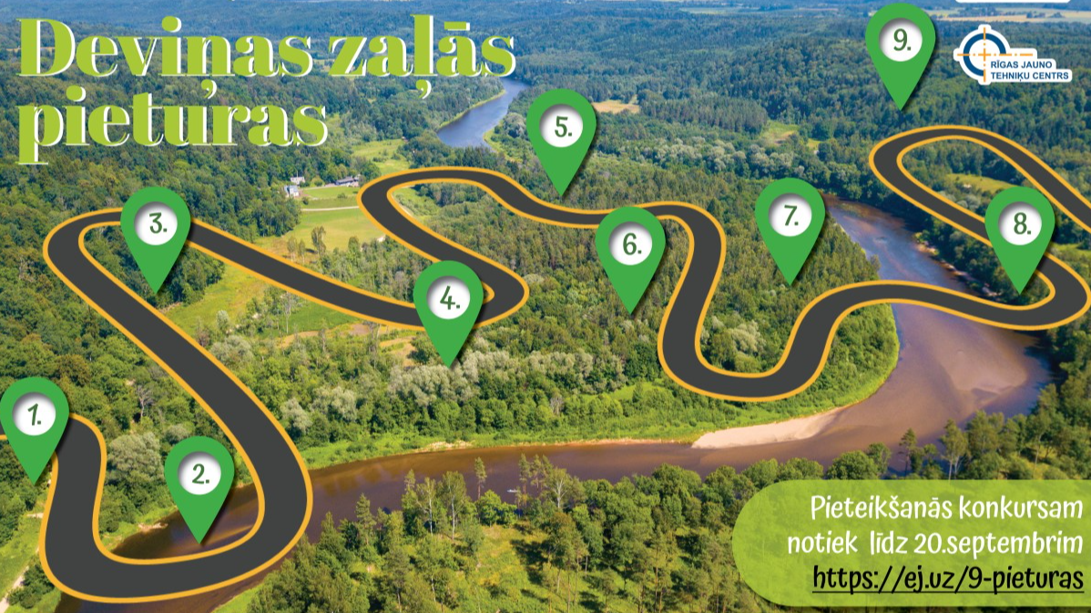 Vides izziņas konkurss "Deviņas zaļās pieturas"
