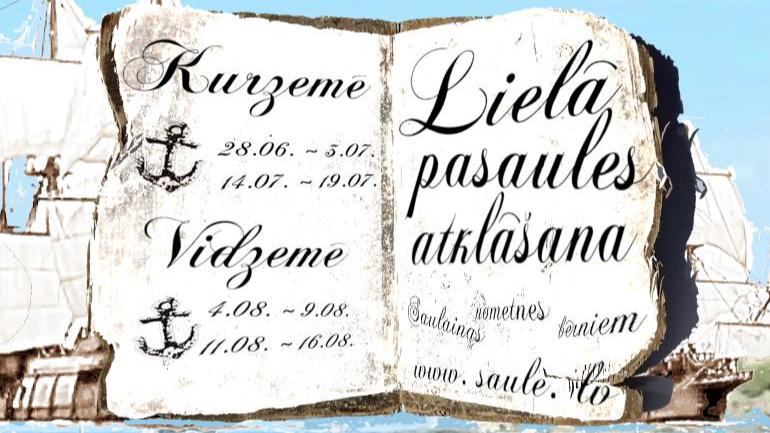 "Saulainas nometnes bērniem" aicina atklāt lielo pasauli