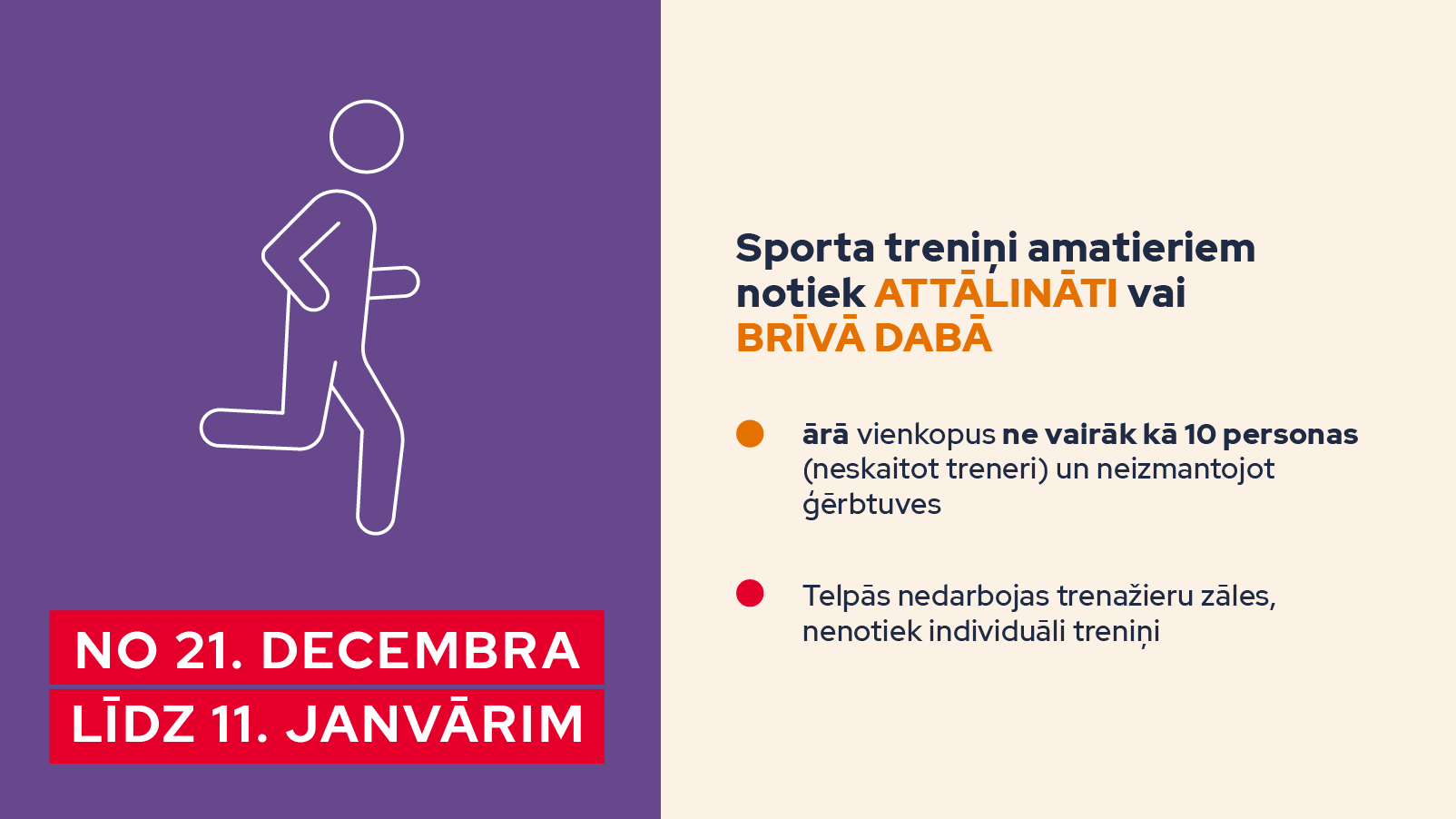 Jaunie Covid -19 ierobežošanas pasākumi izglītības, kultūras un sporta jomās