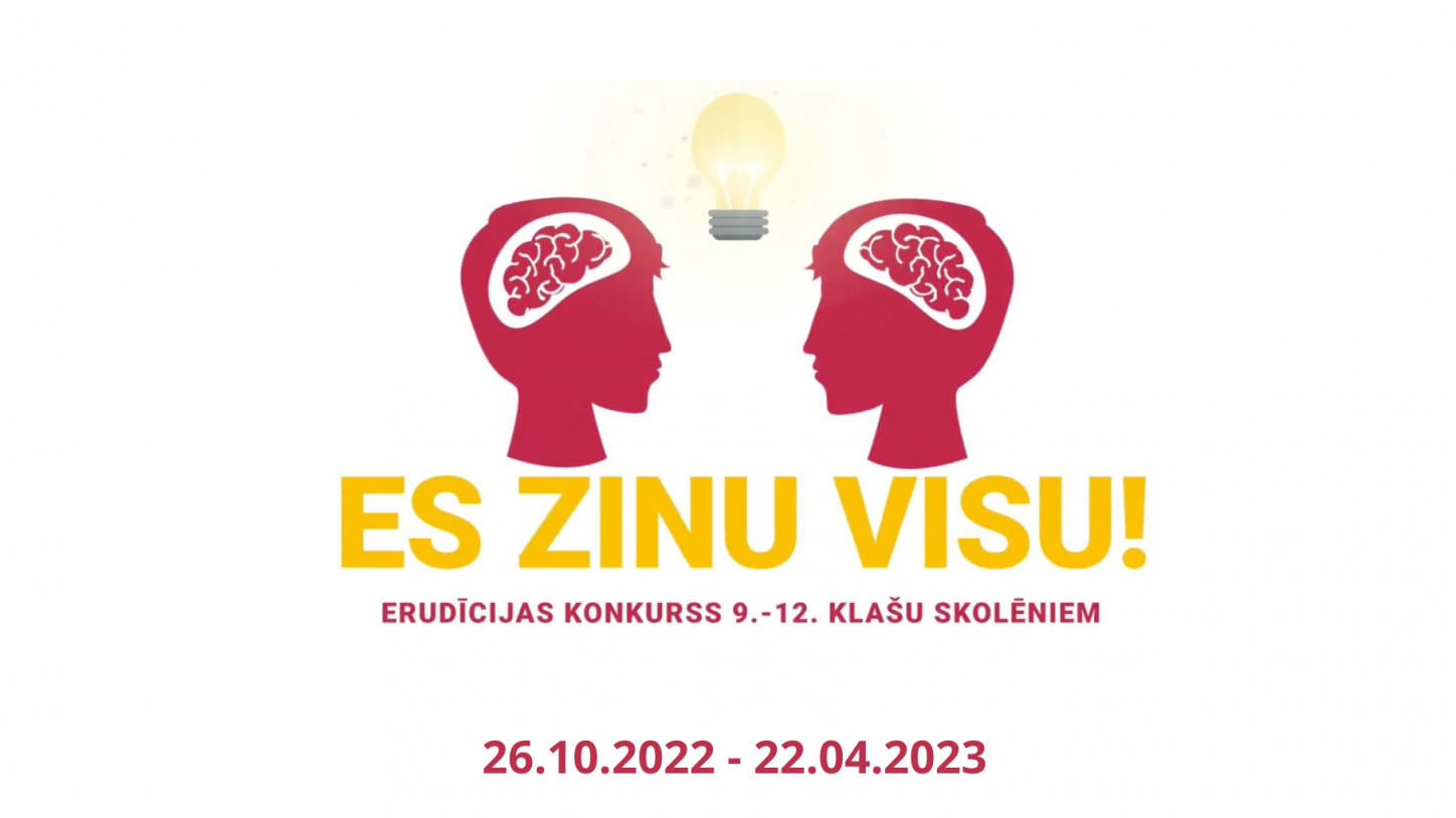 Erudīcijas konkursa "Es zinu visu" 3. sezona ir klāt!