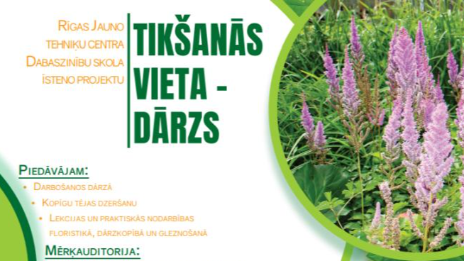 Projekts par augu audzēšanu, kopšanu, ziedu kārtošanu un gleznošanu