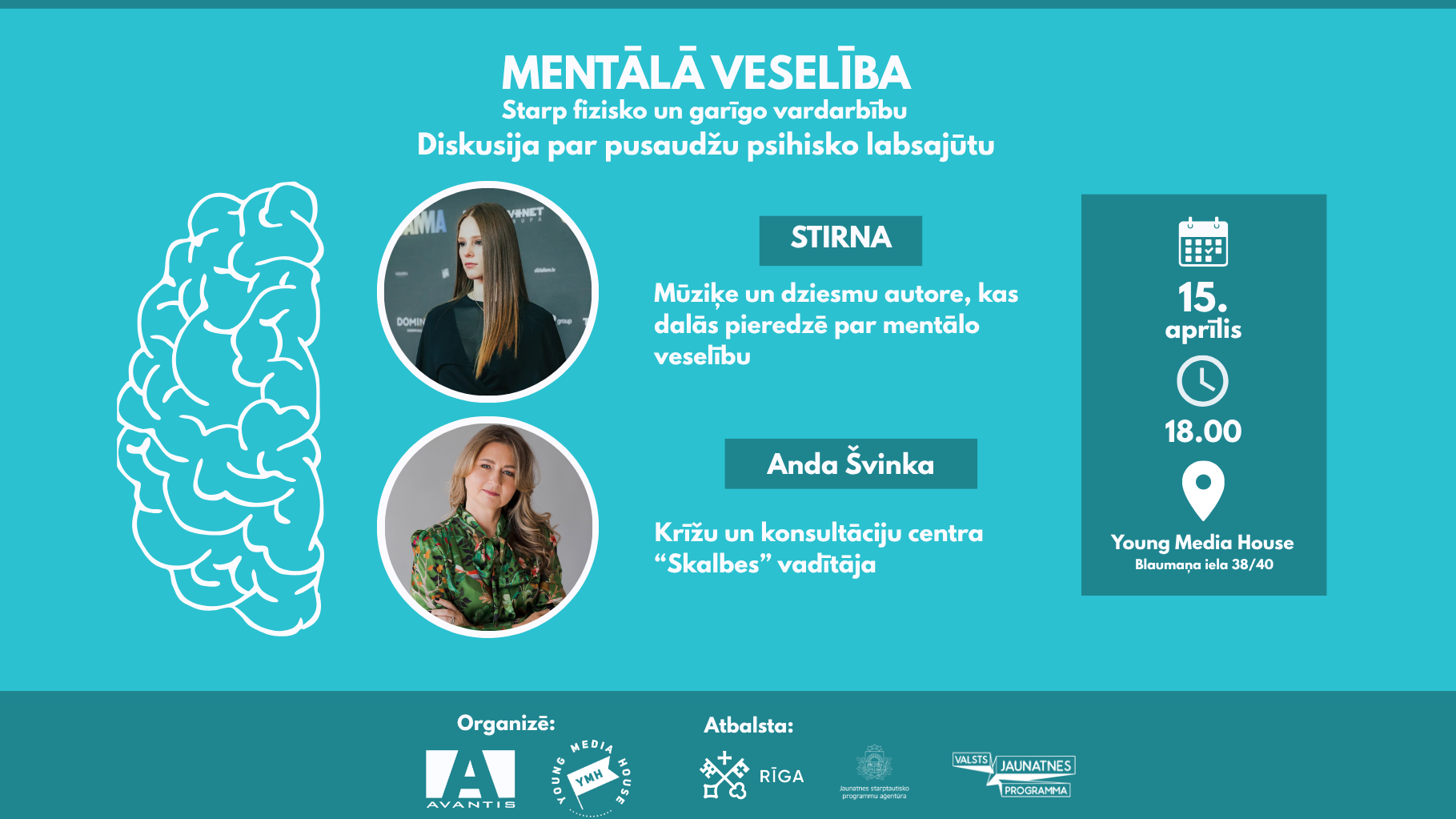 "Pusaudžu mentālā veselība- starp fizisko un garīgo vardarbību!" diskusija Young Media House Rīgā