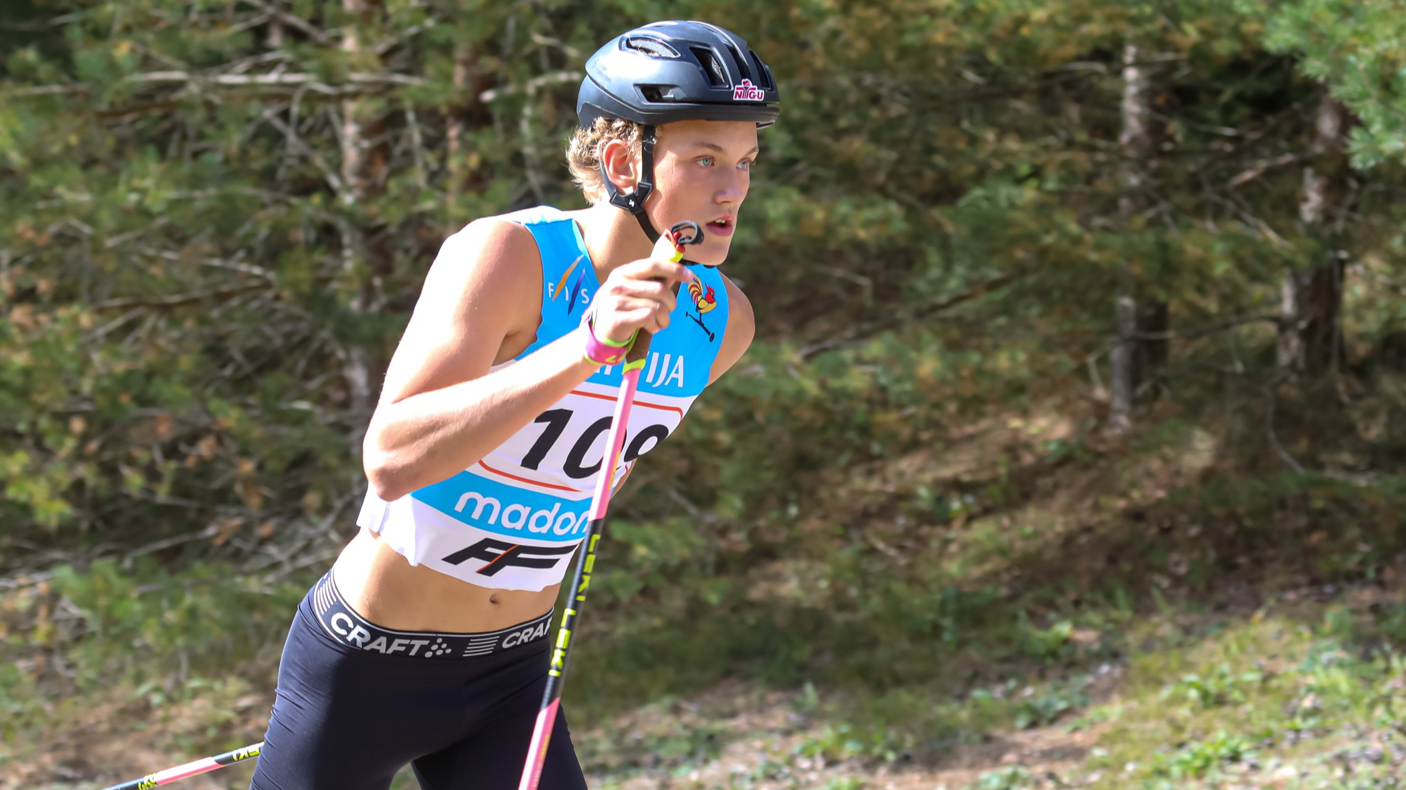 Jaunajam arkādietim Skujiņam lieliski panākumi rollerslēpošanā