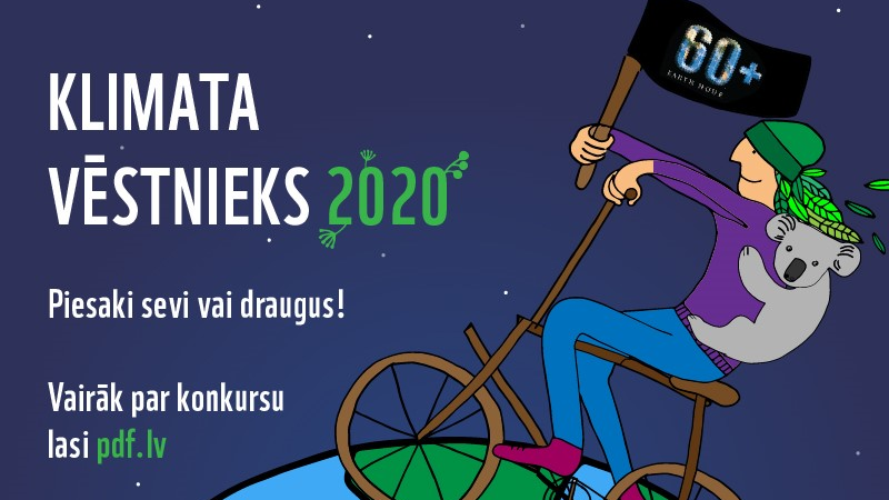 Pasaules Dabas Fonds meklē "Klimata vēstnieku 2020"