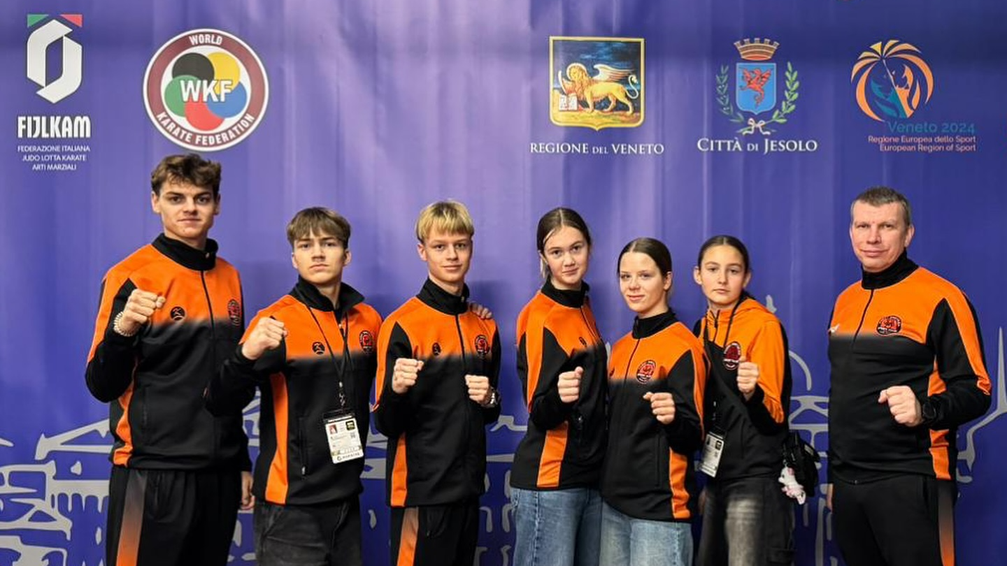 Rīgas sportistu dalība starptautiskajās karatē sacensībās K1 Youth League Venice 2024