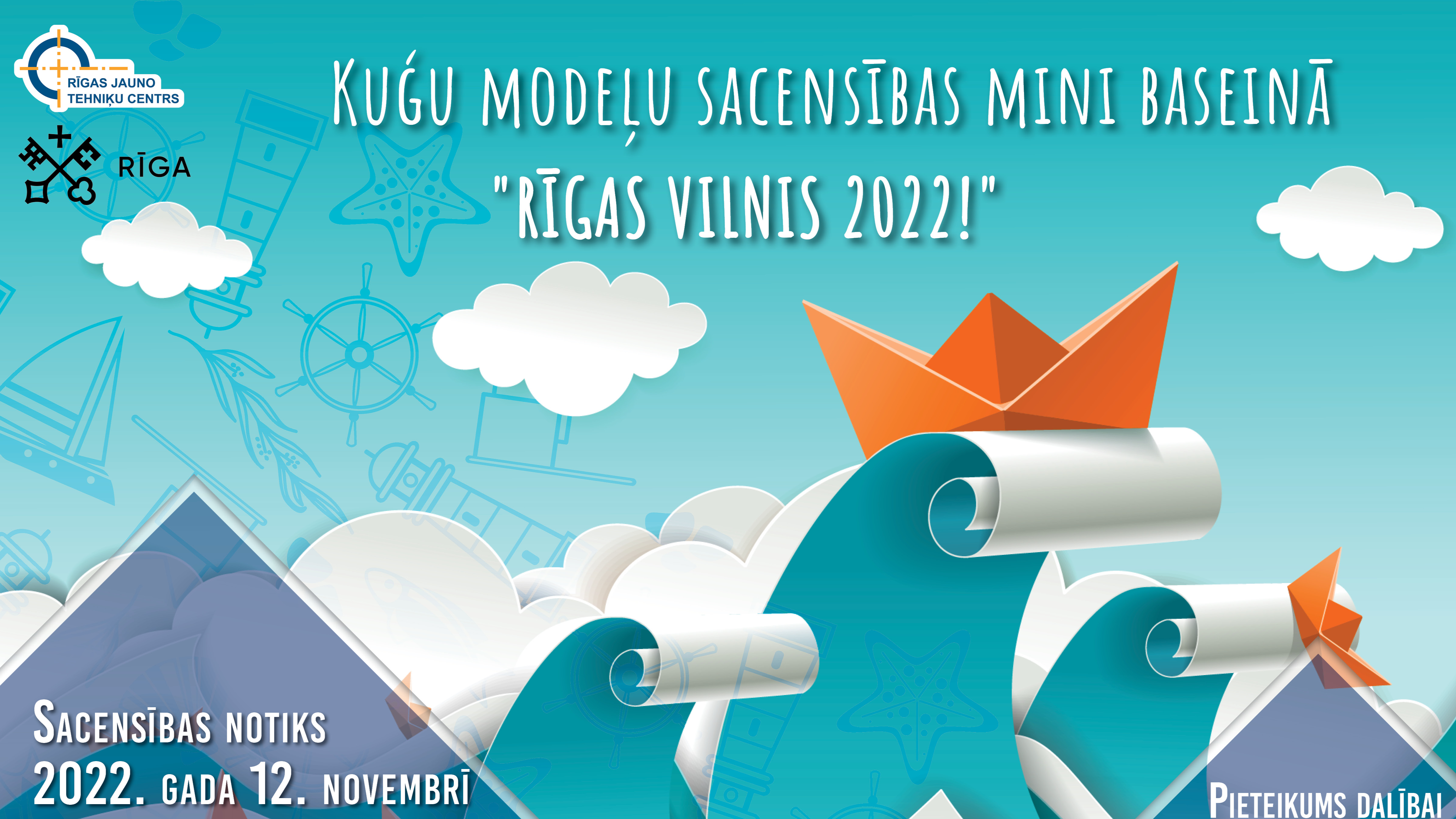 Rīgs jauno tehniķu centrs organizē Kuģu modeļu sacensības “Rīgas vilnis 2022’’