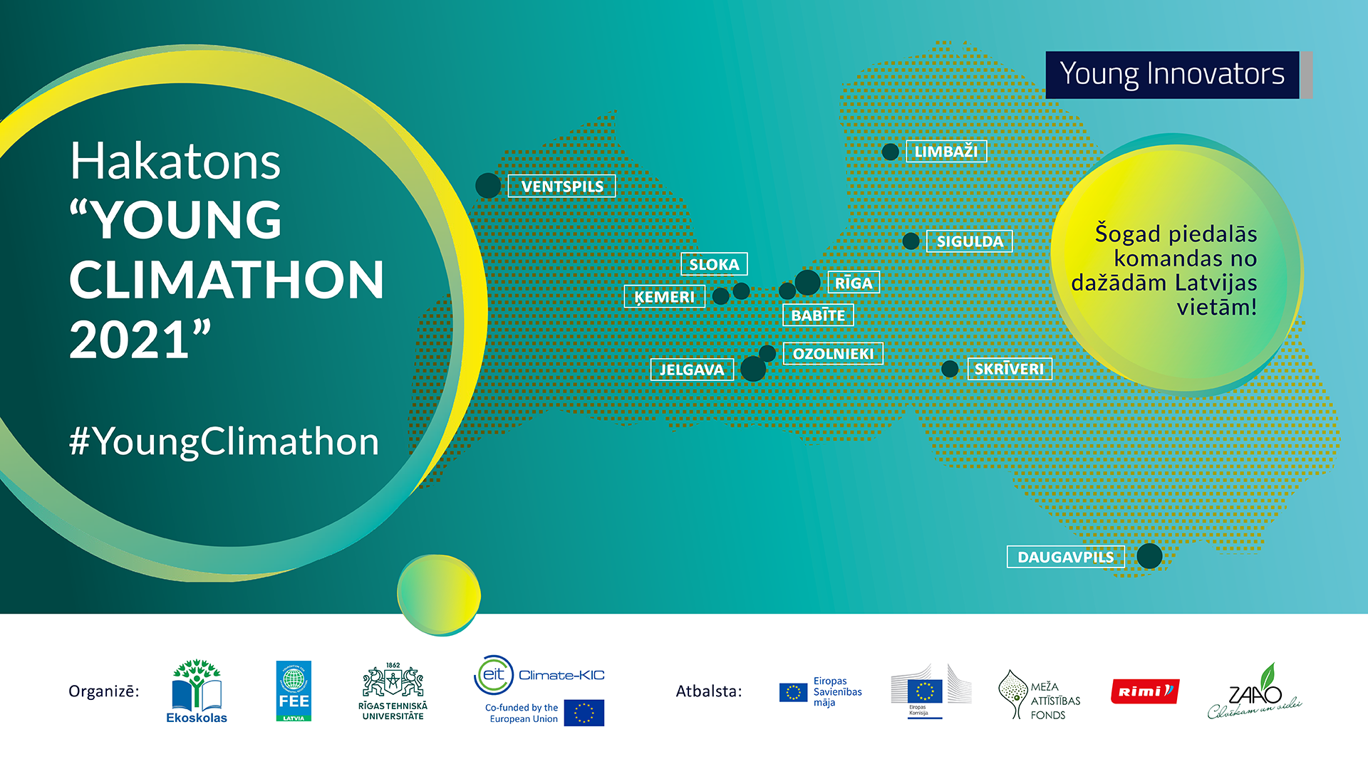 Hakatonā «Young Climathon» skolēni piedāvā radošas idejas vides problēmu risināšanai