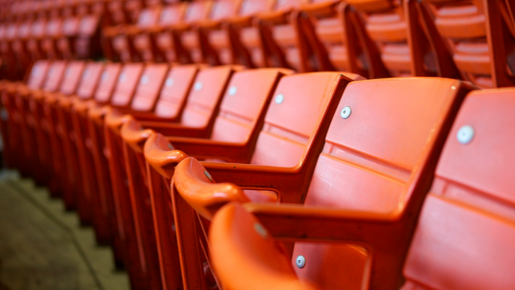 Stadionā skatītāju sēdvietu zona