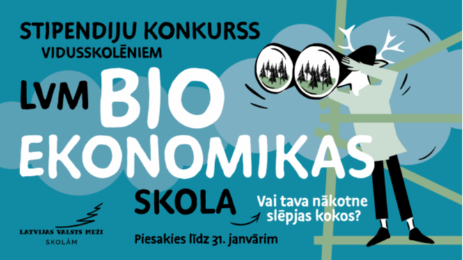 Stipendiju konkursā "LVM bioekonomikas skola" jaunieši veido savu nākotni kokos